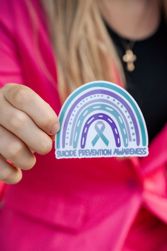 Suicide Prevention Awareness Rainbow Sticker